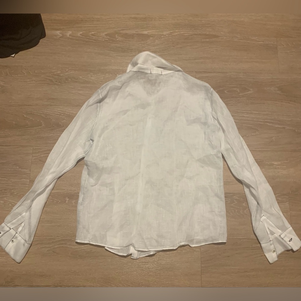 Anne Fontaine White Blouse Size M (EU 42) - Picture 2 of 3